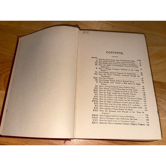 Vintage The White Company A. Conan Doyle Hardcover Book Red Cloth Antique 1920 - Picture 10 of 15